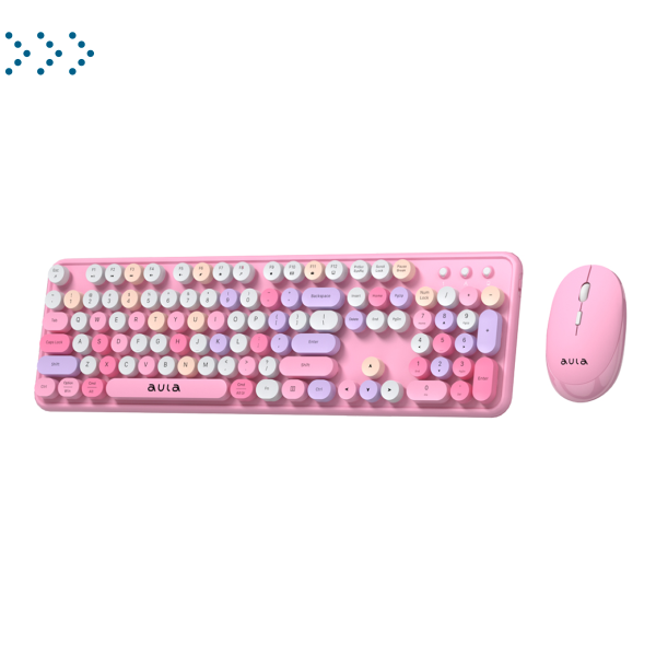 Клавиатуры AULA AC306 Pink-Colorful